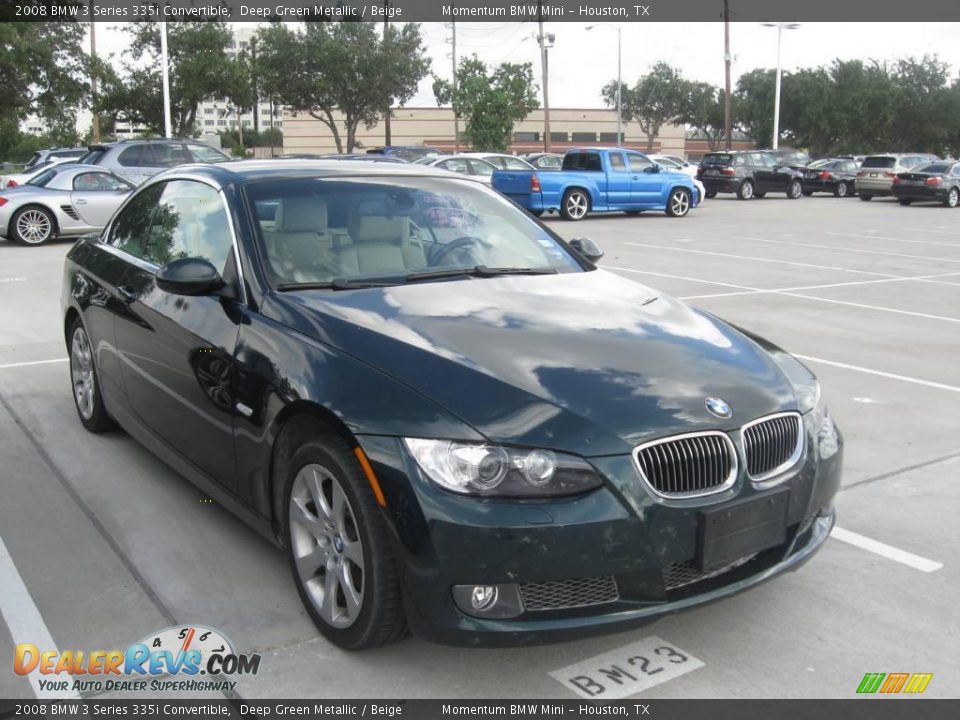 2008 BMW 3 Series 335i Convertible Deep Green Metallic / Beige Photo #1