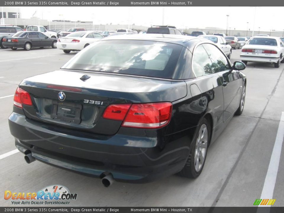 2008 BMW 3 Series 335i Convertible Deep Green Metallic / Beige Photo #2