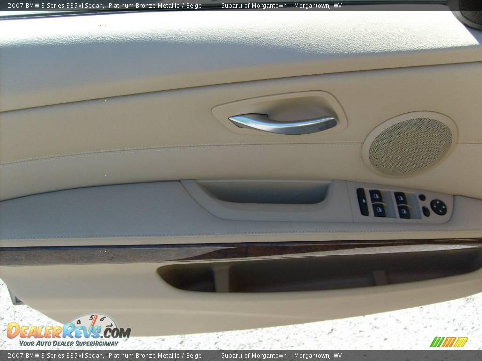 2007 BMW 3 Series 335xi Sedan Platinum Bronze Metallic / Beige Photo #12