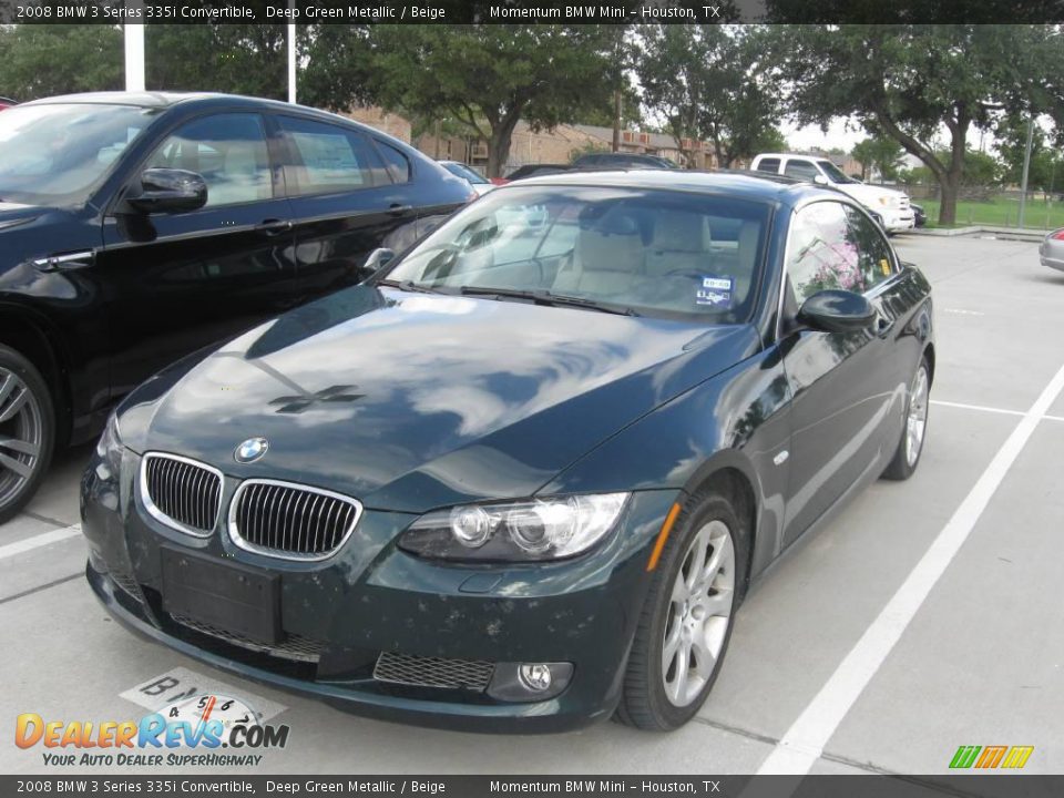 2008 BMW 3 Series 335i Convertible Deep Green Metallic / Beige Photo #3
