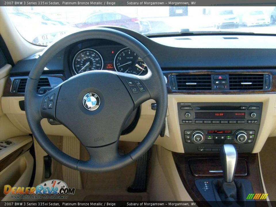2007 BMW 3 Series 335xi Sedan Platinum Bronze Metallic / Beige Photo #14