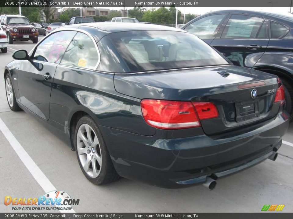 2008 BMW 3 Series 335i Convertible Deep Green Metallic / Beige Photo #4