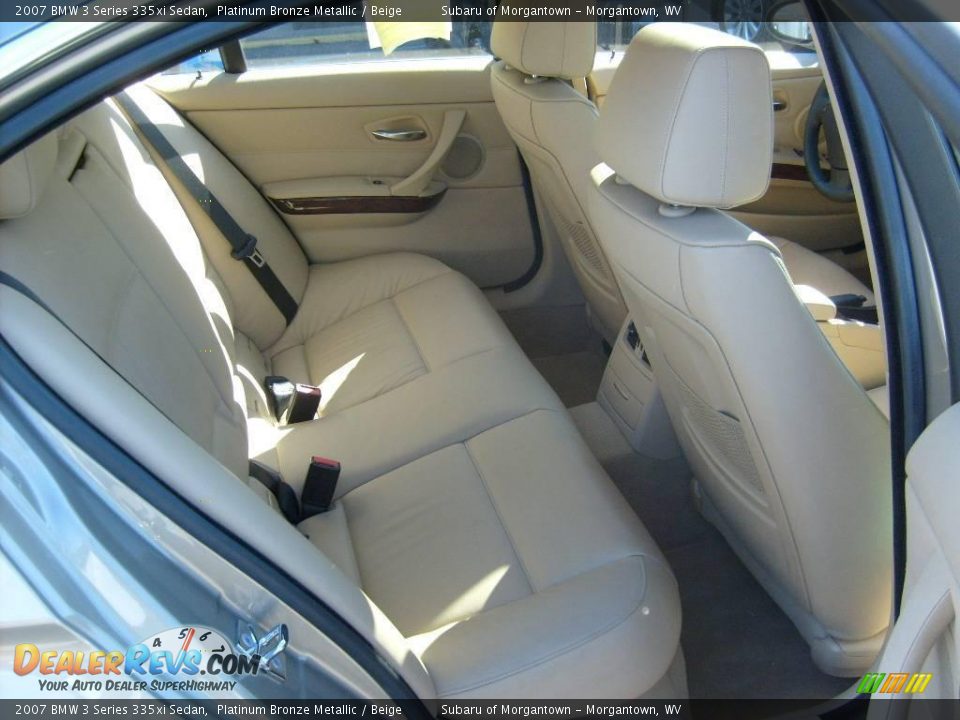 2007 BMW 3 Series 335xi Sedan Platinum Bronze Metallic / Beige Photo #16