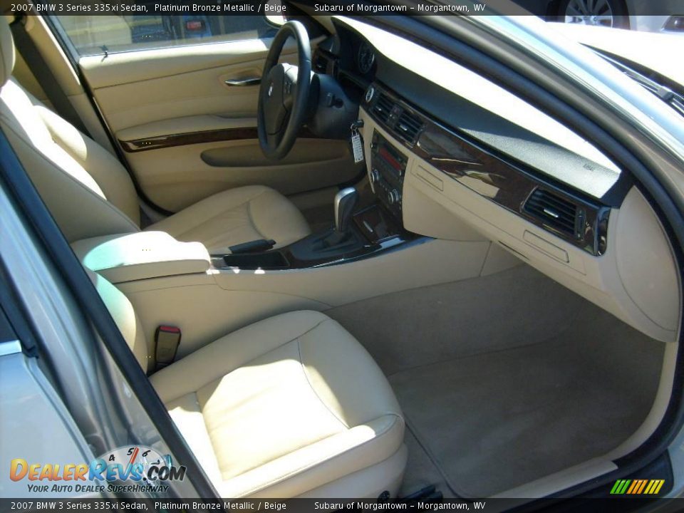 2007 BMW 3 Series 335xi Sedan Platinum Bronze Metallic / Beige Photo #17