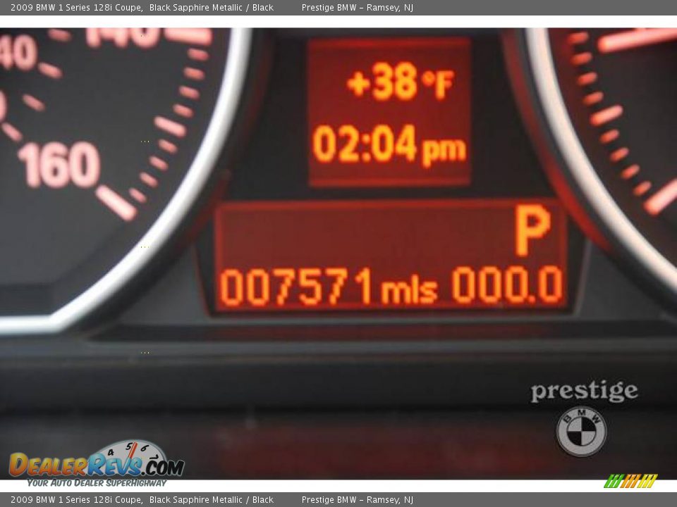 2009 BMW 1 Series 128i Coupe Black Sapphire Metallic / Black Photo #3