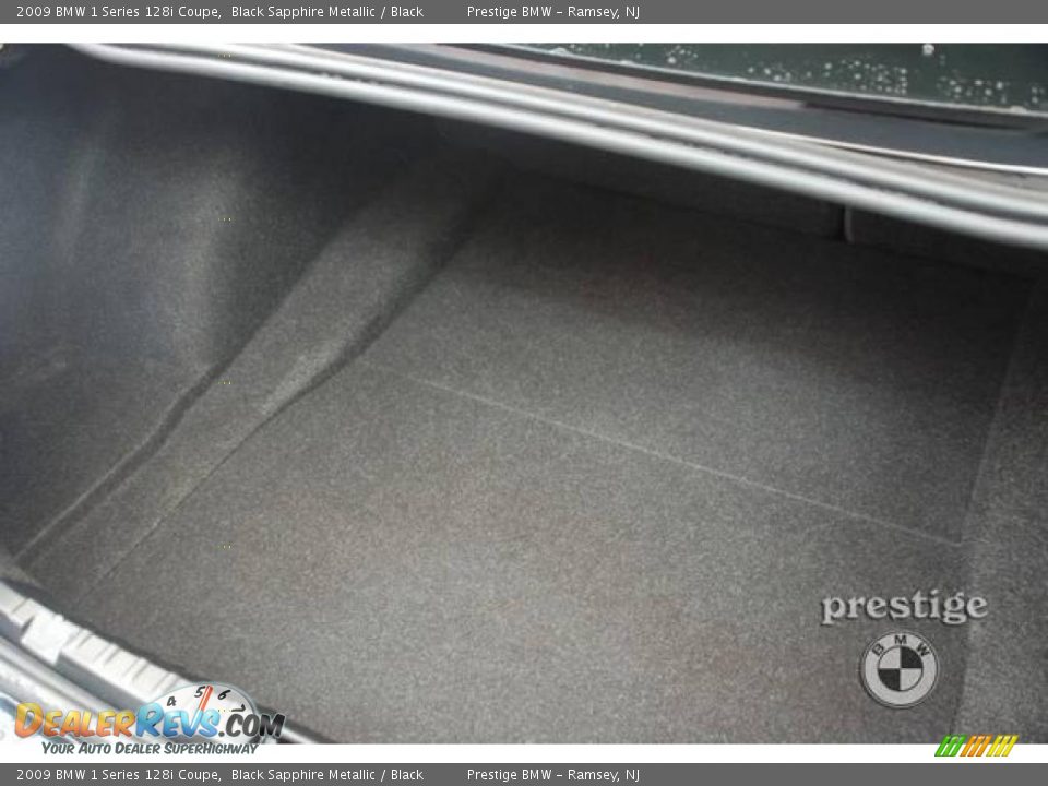 2009 BMW 1 Series 128i Coupe Black Sapphire Metallic / Black Photo #7