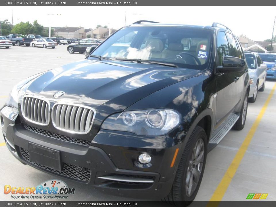 2008 BMW X5 4.8i Jet Black / Black Photo #1