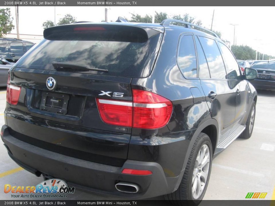 2008 BMW X5 4.8i Jet Black / Black Photo #3