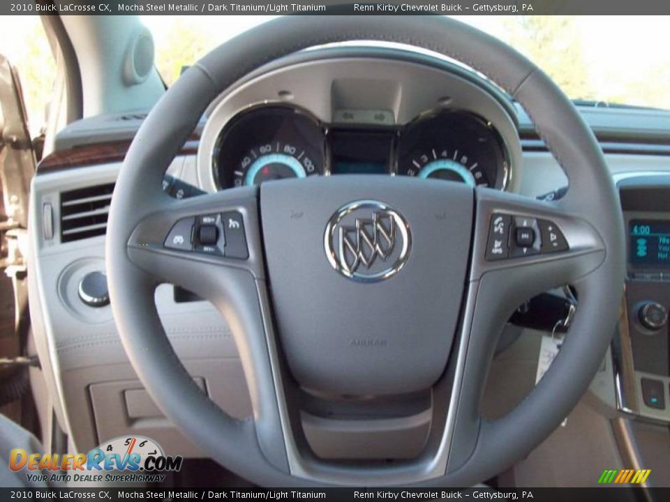 2010 Buick LaCrosse CX Mocha Steel Metallic / Dark Titanium/Light Titanium Photo #17
