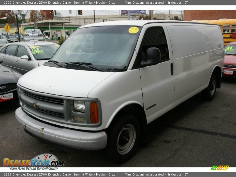 1999 Chevrolet Express 2500 Extended Cargo Summit White / Medium Gray Photo #1