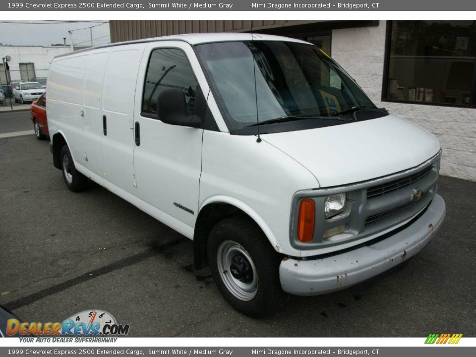 1999 Chevrolet Express 2500 Extended Cargo Summit White / Medium Gray Photo #3