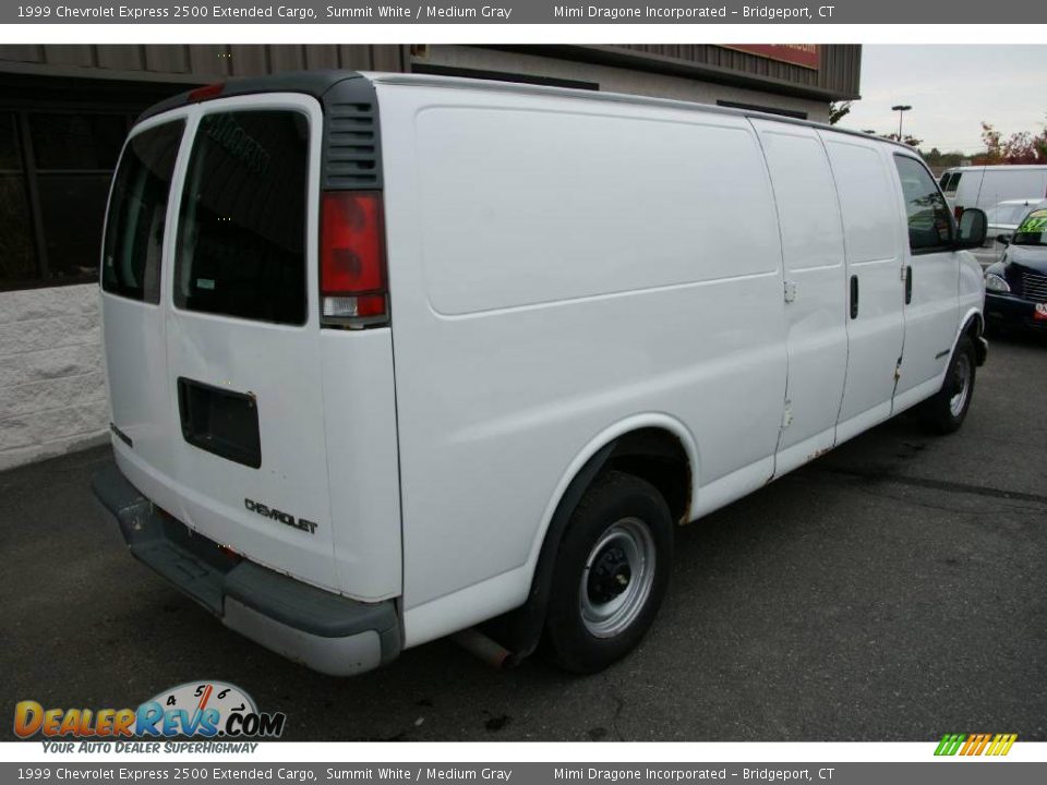 1999 Chevrolet Express 2500 Extended Cargo Summit White / Medium Gray Photo #4