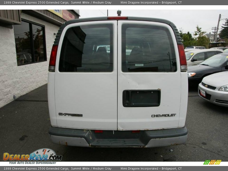 1999 Chevrolet Express 2500 Extended Cargo Summit White / Medium Gray Photo #5