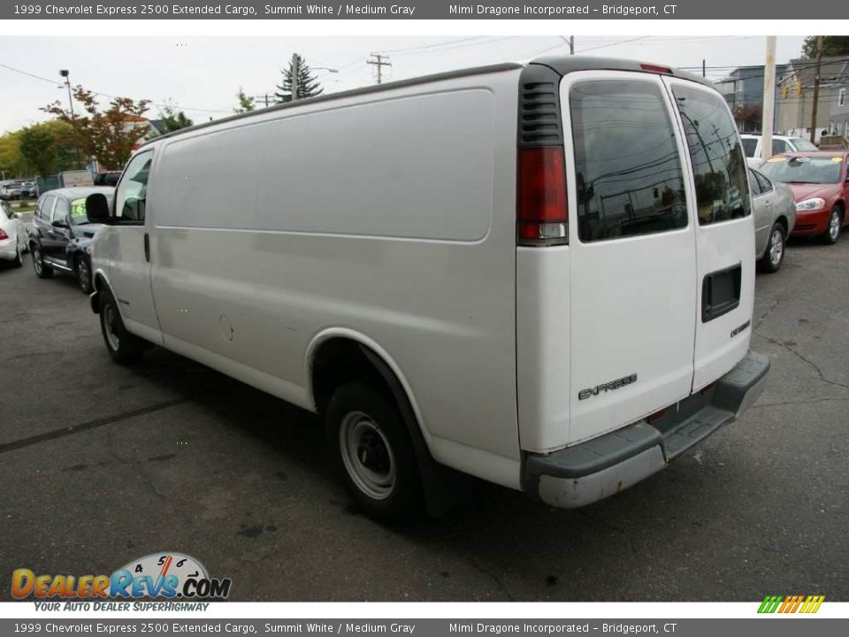 1999 Chevrolet Express 2500 Extended Cargo Summit White / Medium Gray Photo #6
