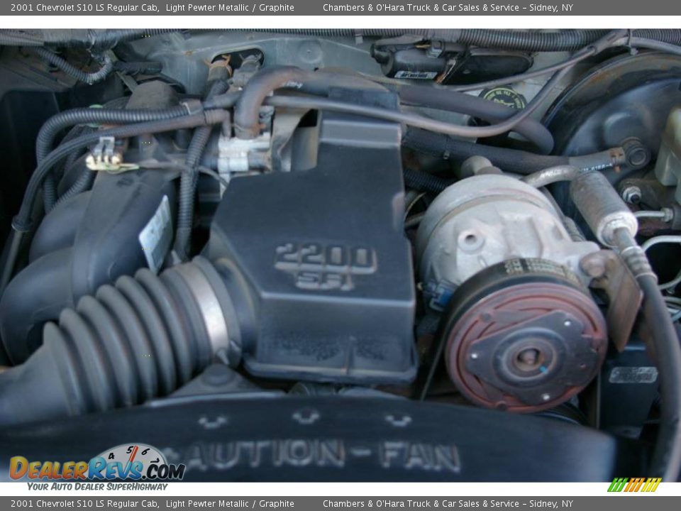 2001 Chevrolet S10 LS Regular Cab Light Pewter Metallic / Graphite Photo #11