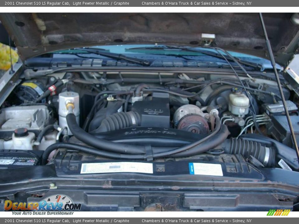 2001 Chevrolet S10 LS Regular Cab Light Pewter Metallic / Graphite Photo #12