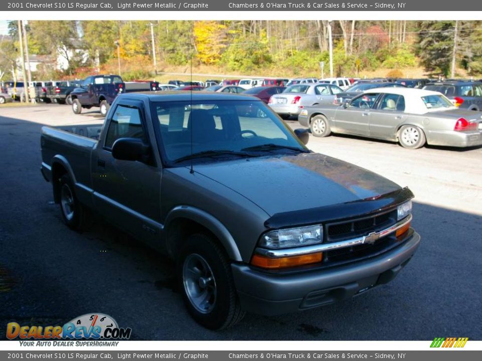 2001 Chevrolet S10 LS Regular Cab Light Pewter Metallic / Graphite Photo #13