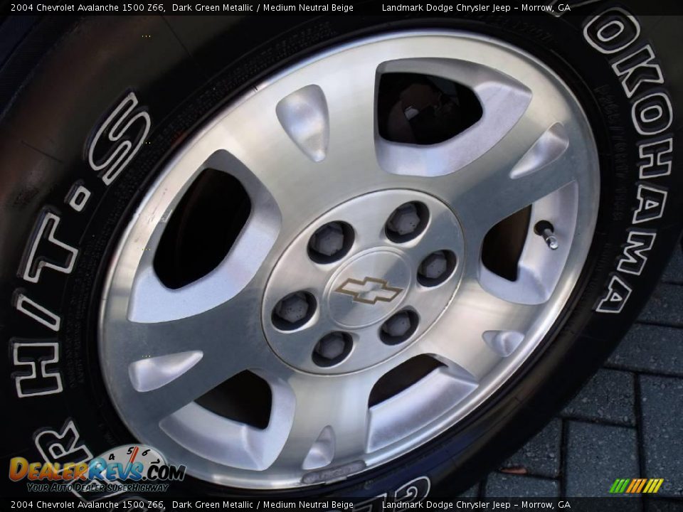 2004 Chevrolet Avalanche 1500 Z66 Dark Green Metallic / Medium Neutral Beige Photo #9