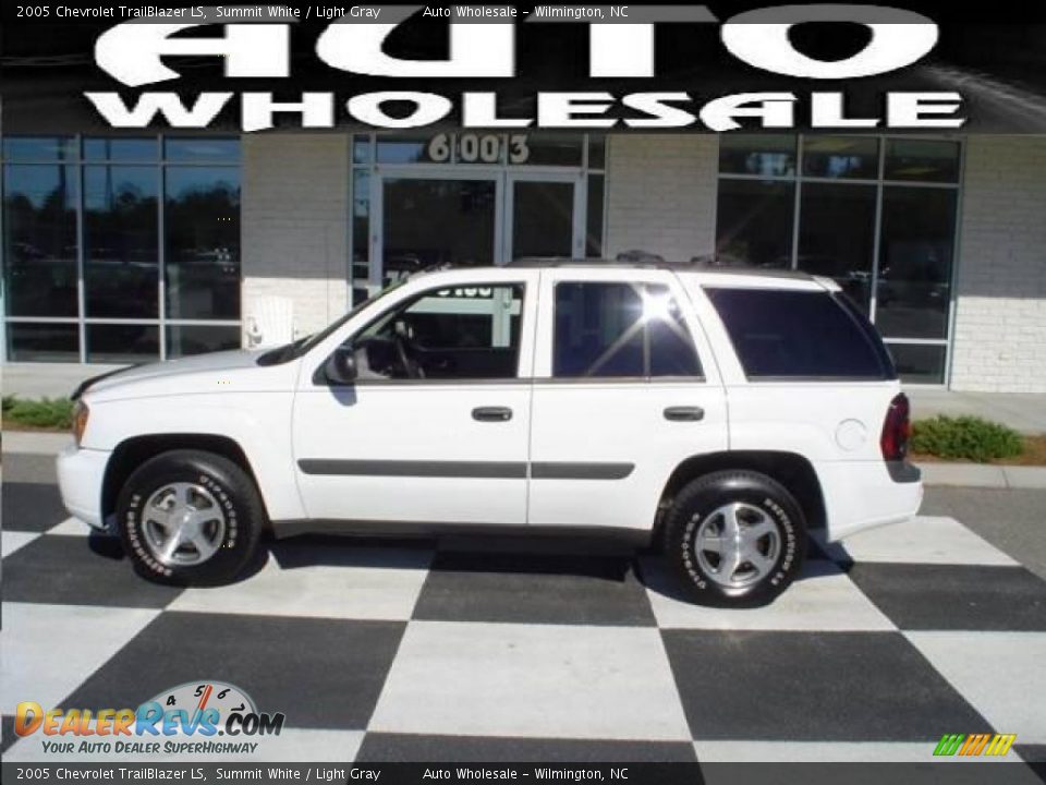 2005 Chevrolet TrailBlazer LS Summit White / Light Gray Photo #1