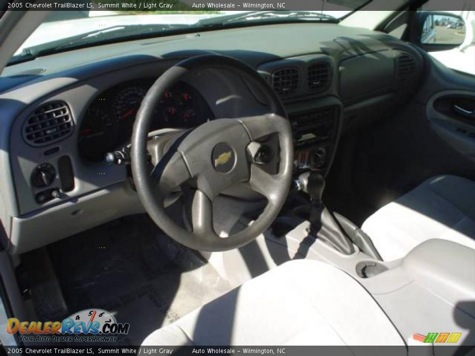 2005 Chevrolet TrailBlazer LS Summit White / Light Gray Photo #9