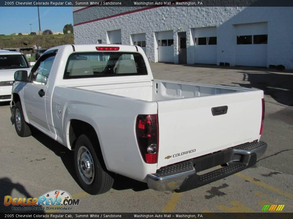 2005 Chevrolet Colorado Regular Cab Summit White / Sandstone Photo #4