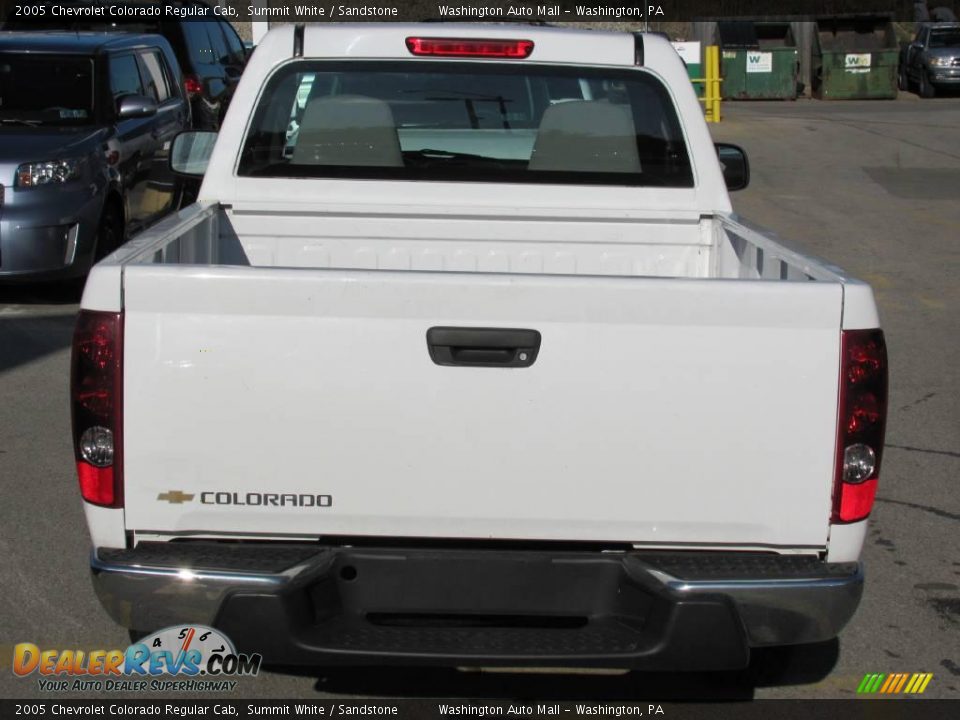 2005 Chevrolet Colorado Regular Cab Summit White / Sandstone Photo #5