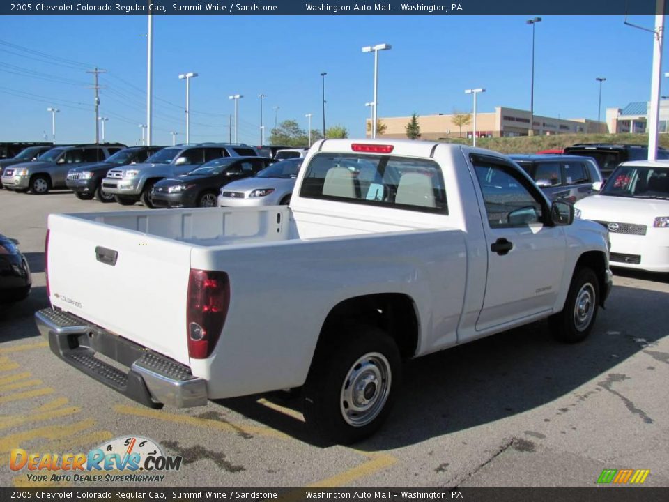 2005 Chevrolet Colorado Regular Cab Summit White / Sandstone Photo #7