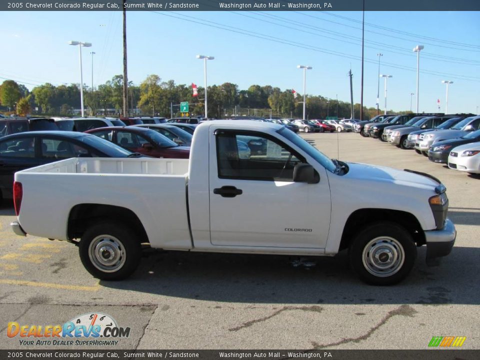 2005 Chevrolet Colorado Regular Cab Summit White / Sandstone Photo #8