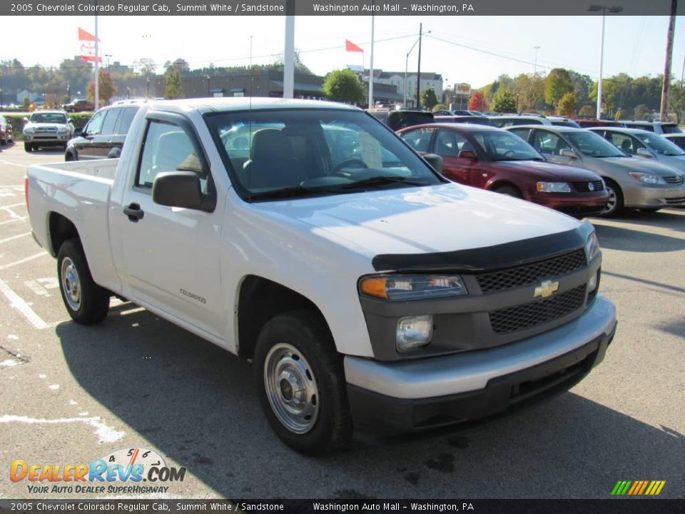 2005 Chevrolet Colorado Regular Cab Summit White / Sandstone Photo #9