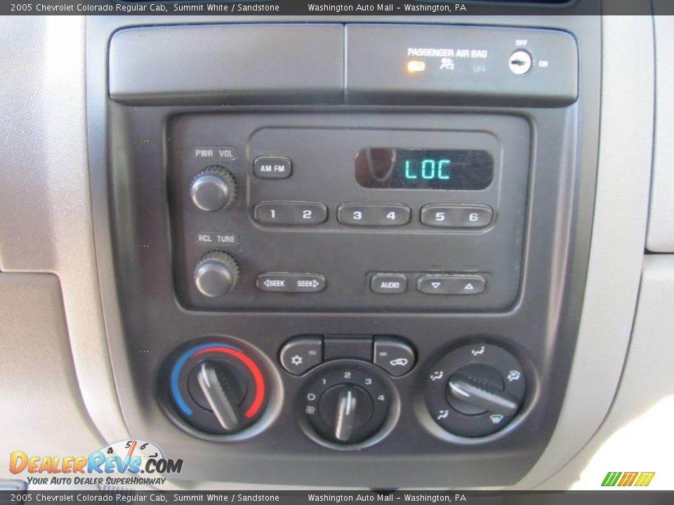 2005 Chevrolet Colorado Regular Cab Summit White / Sandstone Photo #14