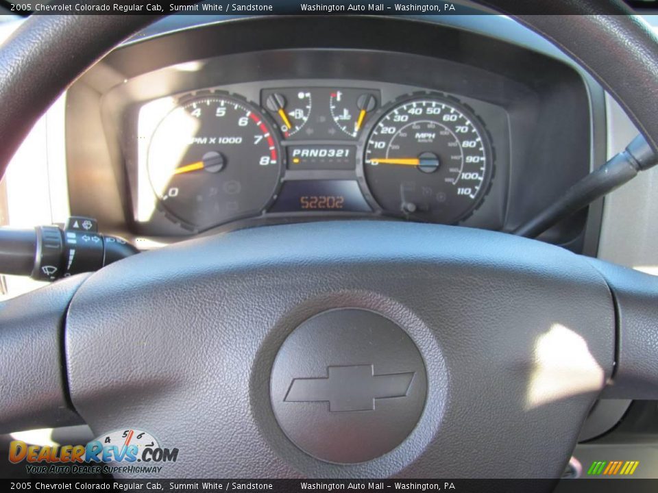 2005 Chevrolet Colorado Regular Cab Summit White / Sandstone Photo #16