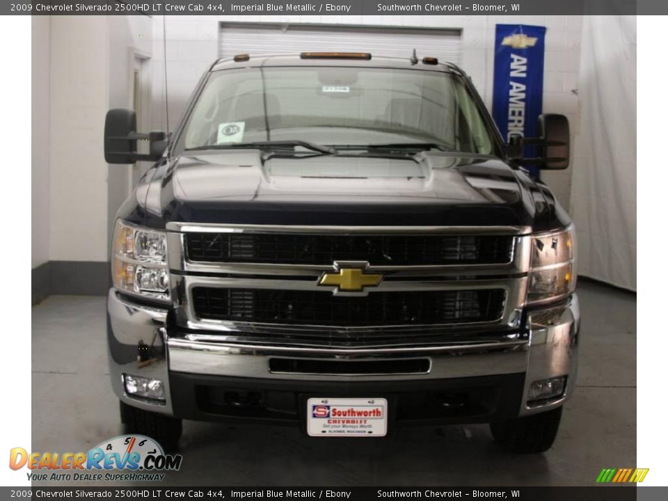 2009 Chevrolet Silverado 2500HD LT Crew Cab 4x4 Imperial Blue Metallic / Ebony Photo #2