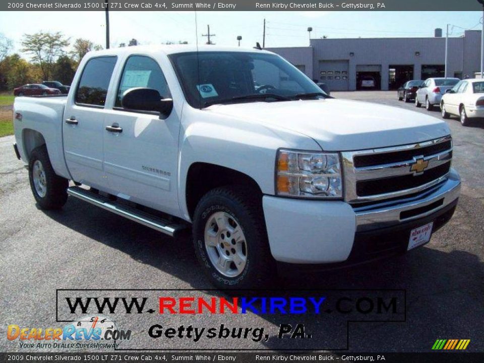 2009 Chevrolet Silverado 1500 LT Z71 Crew Cab 4x4 Summit White / Ebony Photo #1