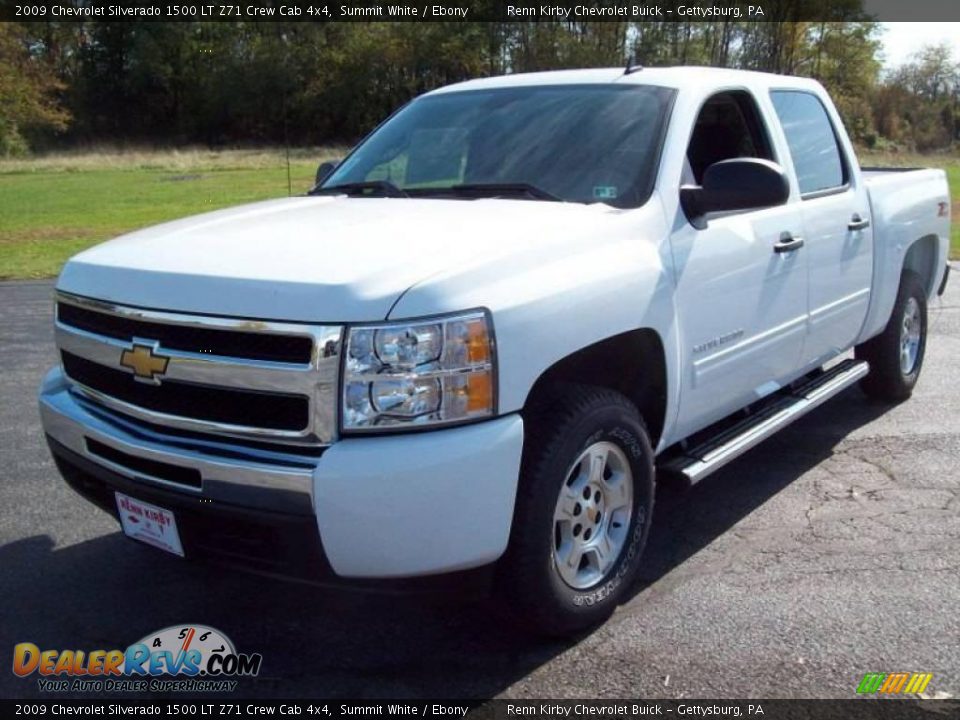 2009 Chevrolet Silverado 1500 LT Z71 Crew Cab 4x4 Summit White / Ebony Photo #2