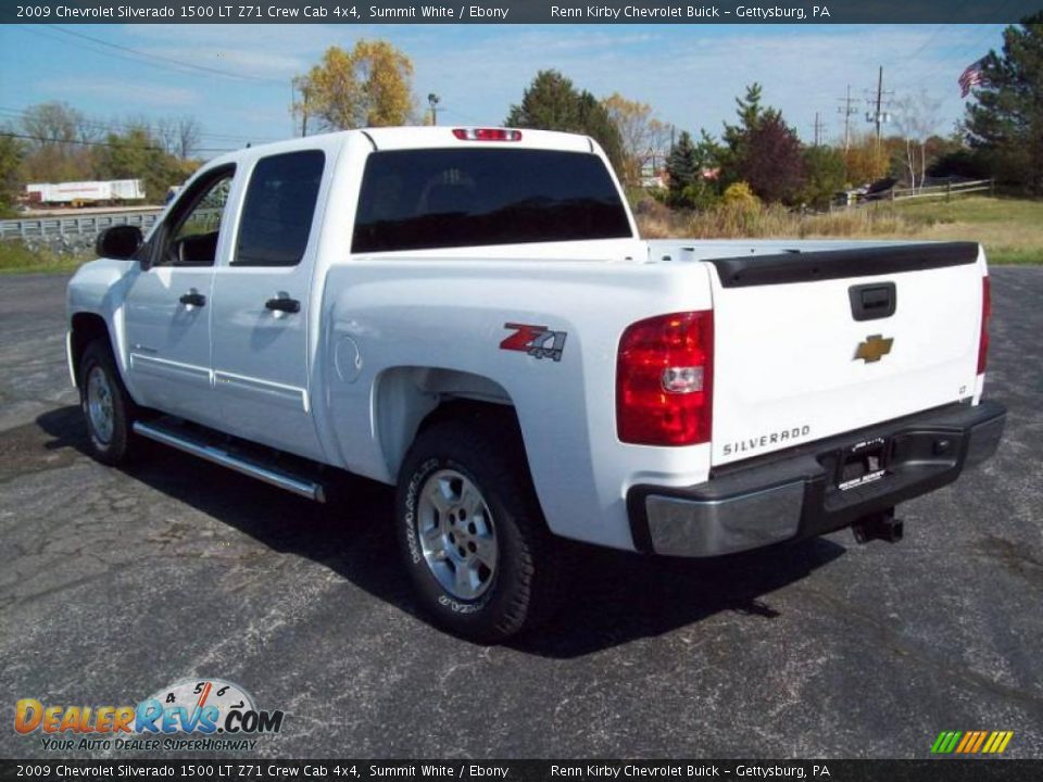 2009 Chevrolet Silverado 1500 LT Z71 Crew Cab 4x4 Summit White / Ebony Photo #4