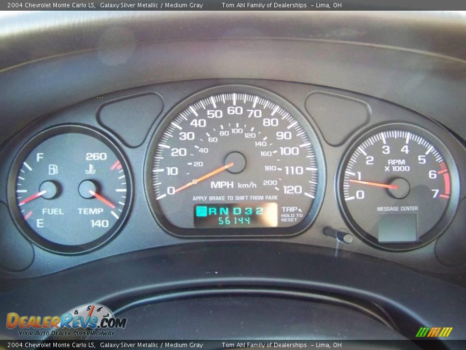 2004 Chevrolet Monte Carlo LS Galaxy Silver Metallic / Medium Gray Photo #14