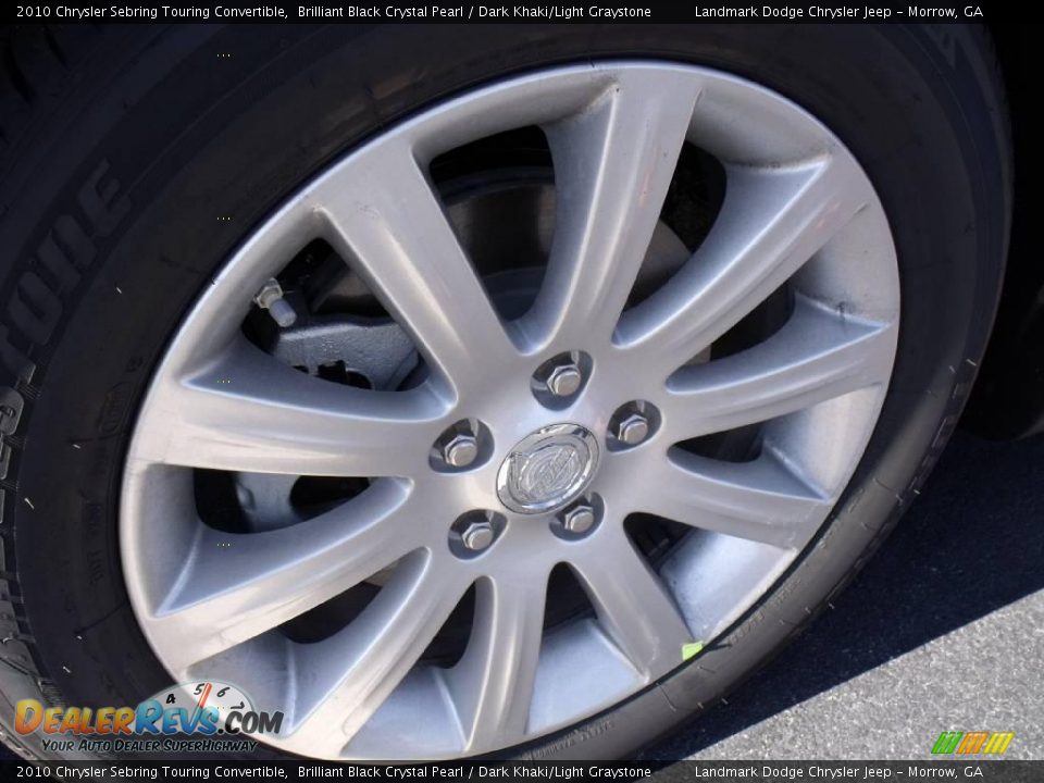 2010 Chrysler Sebring Touring Convertible Brilliant Black Crystal Pearl / Dark Khaki/Light Graystone Photo #5