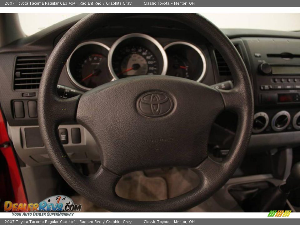 2007 Toyota Tacoma Regular Cab 4x4 Radiant Red / Graphite Gray Photo #10
