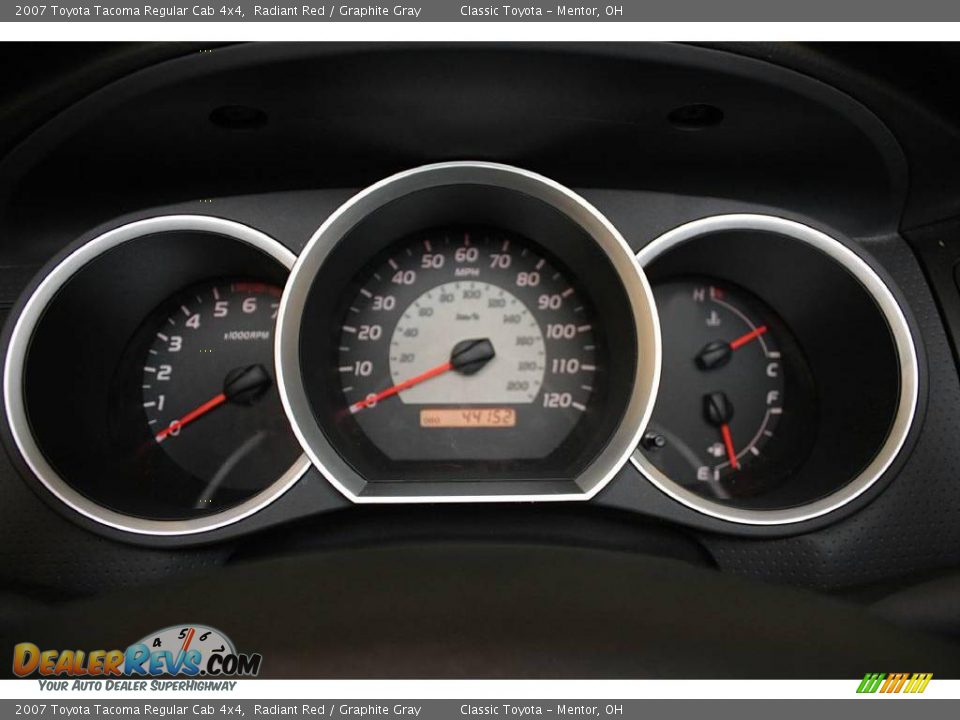 2007 Toyota Tacoma Regular Cab 4x4 Radiant Red / Graphite Gray Photo #11