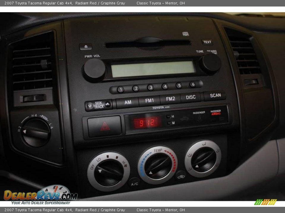 2007 Toyota Tacoma Regular Cab 4x4 Radiant Red / Graphite Gray Photo #12