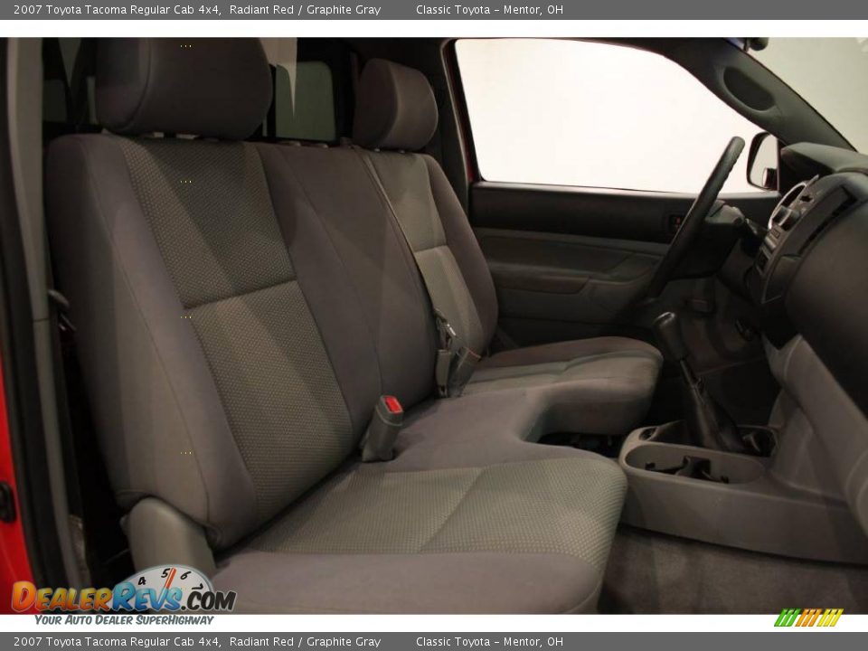 2007 Toyota Tacoma Regular Cab 4x4 Radiant Red / Graphite Gray Photo #14