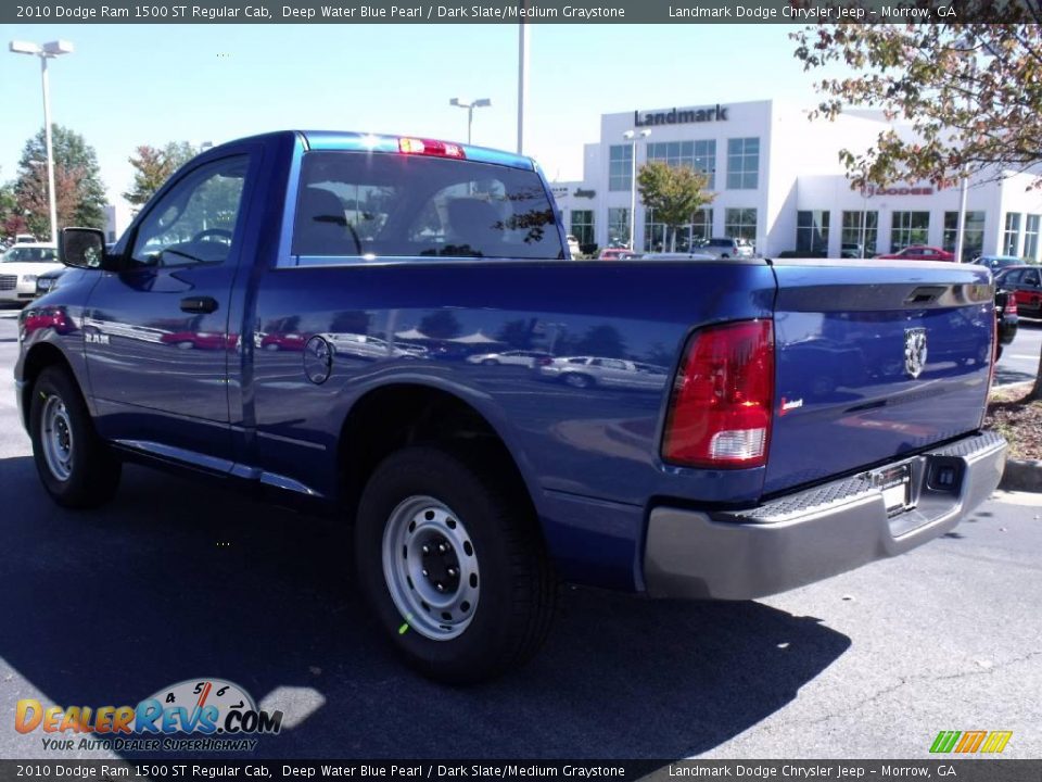 2010 Dodge Ram 1500 ST Regular Cab Deep Water Blue Pearl / Dark Slate/Medium Graystone Photo #2