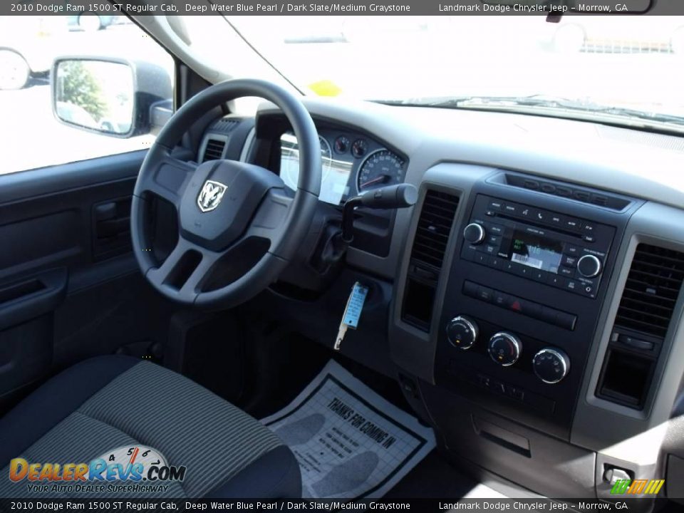2010 Dodge Ram 1500 ST Regular Cab Deep Water Blue Pearl / Dark Slate/Medium Graystone Photo #8
