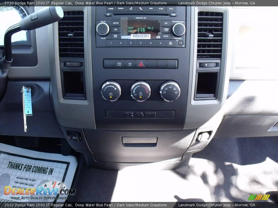2010 Dodge Ram 1500 ST Regular Cab Deep Water Blue Pearl / Dark Slate/Medium Graystone Photo #9