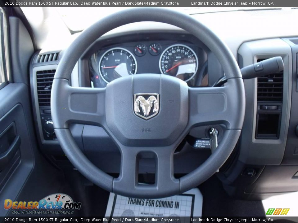 2010 Dodge Ram 1500 ST Regular Cab Deep Water Blue Pearl / Dark Slate/Medium Graystone Photo #10