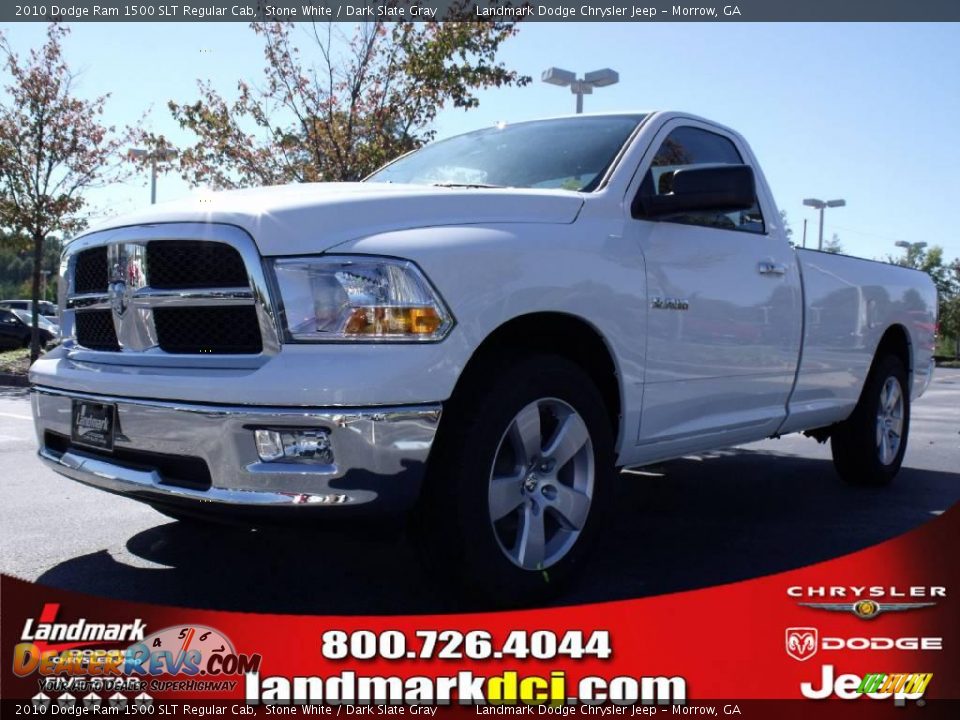 2010 Dodge Ram 1500 SLT Regular Cab Stone White / Dark Slate Gray Photo #1