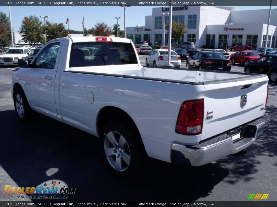 2010 Dodge Ram 1500 SLT Regular Cab Stone White / Dark Slate Gray Photo #2