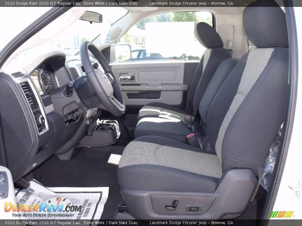 2010 Dodge Ram 1500 SLT Regular Cab Stone White / Dark Slate Gray Photo #6