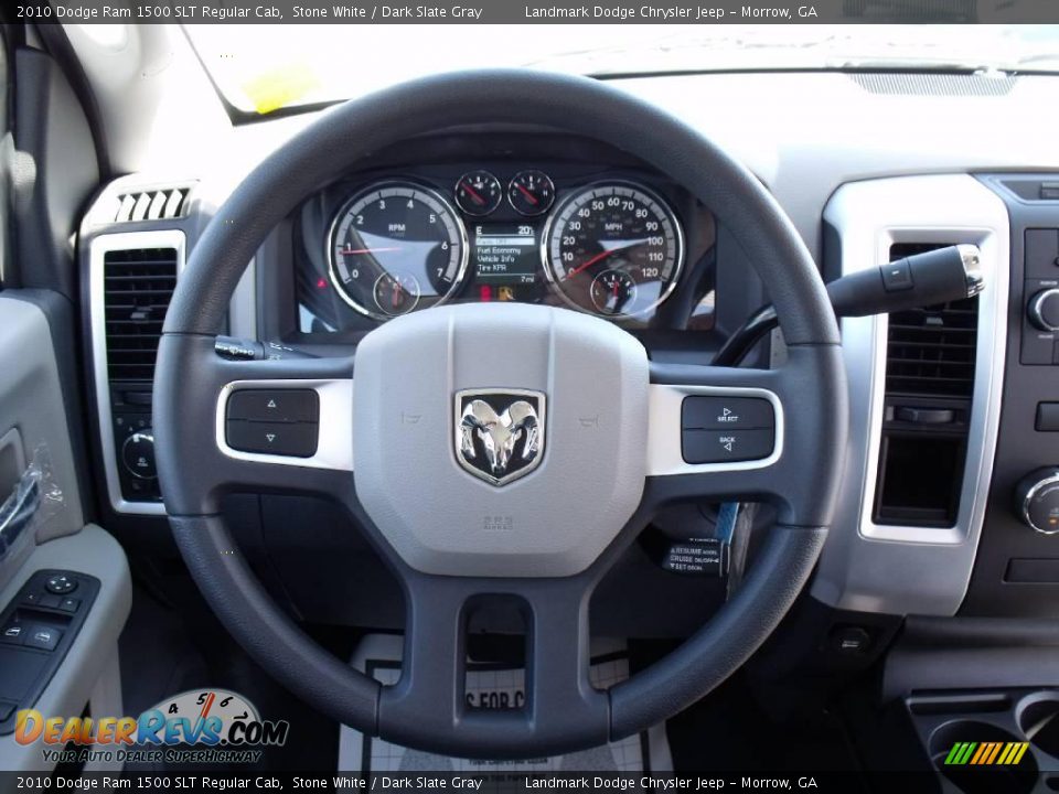 2010 Dodge Ram 1500 SLT Regular Cab Stone White / Dark Slate Gray Photo #10