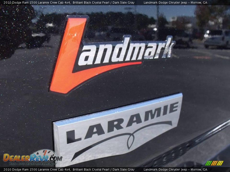 2010 Dodge Ram 1500 Laramie Crew Cab 4x4 Brilliant Black Crystal Pearl / Dark Slate Gray Photo #9